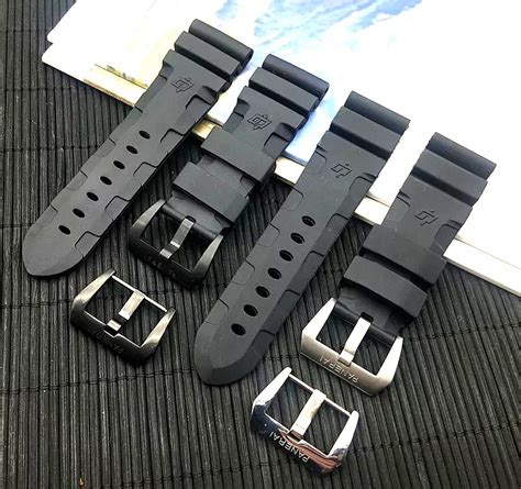 panerai accordion rubber strap|Panerai watch band sizes.